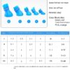 4Pcs Pet WaterProof Rainshoes Anti-slip Rubber Boot For Big Large and Small Dogs Cats Outdoor Boots Pet Rain Shoes For Pets (Blue, XXL: shoe length 8.6cm/ shoe width 7.1cm)-B0FKBZW736
