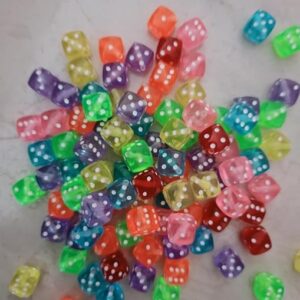 61KV9UXj+yL._AC_SY679_ Mini Acrylic Beads 8mm Beads for Jewelry Making Bracelets Necklaces Earrings Key Chains Accessories DIY Crafts Valentine Christmas Birthday Gifts Mixed Color (Dice) (100 Pcs - Mix)-B0FKN51Y24