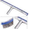 18inch Swimming Pool Steel Brush Bottom Walls Cleaning Supplies Compatible With Pond Spa Hot Spring-B0FMGRQKJ6