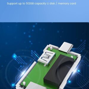 61Nf6F1TOQL._AC_SL1500_ OTG SD Card Reader Flash Drive Smart Memory Card Reader Type C Cardreader Type C Adapter USB2.0 TF Card Adapter Micro-B0FKHCHQXG