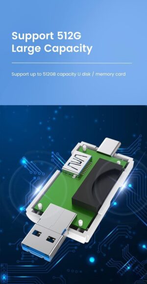 OTG SD Card Reader Flash Drive Smart Memory Card Reader Type C Cardreader Type C Adapter USB2.0 TF Card Adapter Micro-B0FKHCHQXG