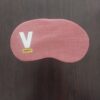 V HAPPY" Pink Sleep Mask – Lightweight Eye Mask for Rest & Relaxation-B0FMQ72SS3
