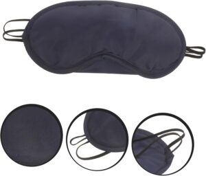 Classic Black Sleep Mask – Lightweight Eye Mask for Sleeping, Naps, and Travel (18cm x 8cm) 1Pcs-B0FMQ7BHCF