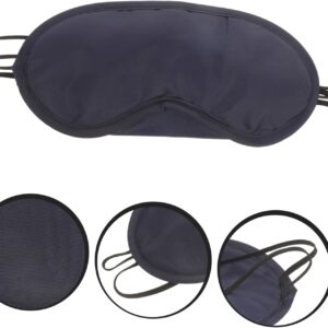 Classic Black Sleep Mask – Lightweight Eye Mask for Sleeping, Naps, and Travel (18cm x 8cm) 1Pcs-B0FMQ7BHCF