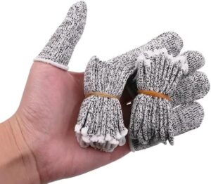 5 PCS Anti-Cut Finger Cover Finger Protector Sleeve Level 5 High-strength Safety Anti Cut Fingertip Gloves Kitchen ToolsB0FKTNRDT5