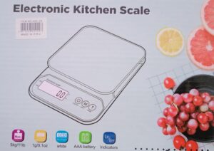 - Electronic Kitchen Scale – Digital Food Scale with LCD Display, Tare Function & High Precision Sensors 5 KG - 20X15Cm-B0FMTS67Q9