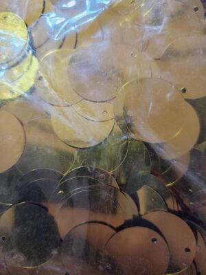 Dim 2.50Cm Sequins with 1 Side Hole PVC Flat Round Loose Sequin Paillettes Sewing Craft DIY Scrapbooking Pendant, (L) (100)-B0FLF3ZJVD