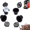 4Pcs Refillable/Reusable Coffee Capsules Pod For Coffee Machine - You Have To Select non Fully Grinding Been for best redults - Be Sure it is compatable with yours Machine-B0FLDNLXPS