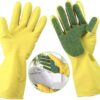 1 Pair Home Washing Cleaning Gloves Garden Kitchen Dish Sponge Fingers Rubber Household Cleaning Gloves for Dishwashing-B0CGF8X4ZJ