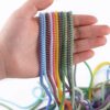 1Pcs Roll 1.4m Laser Color USB Charging Data Cable Protector Anti-break Spring Protection Rope Wire Cord Rope Earphone Bobbin Winder (Random Color May Apply)-B0FLWM4WQB