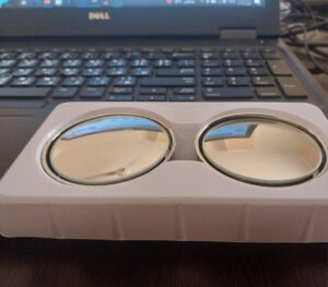 High-Quality Dual Round Mirrors – Crystal Clear Reflection – 2 Pieces with Protective Plastic Case-B0FMRRFTX9