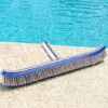18inch Swimming Pool Steel Brush Bottom Walls Cleaning Supplies Compatible With Pond Spa Hot Spring-B0FMGRQKJ6