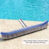 18inch Swimming Pool Steel Brush Bottom Walls Cleaning Supplies Compatible With Pond Spa Hot Spring-B0FMGRQKJ6