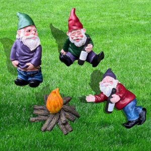 Funny Mooning Gnome Statue – Hilarious Garden or Home Decor 10Cm-B0FMQ9WXWB