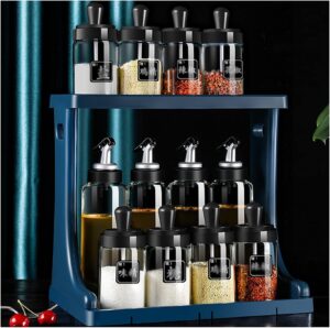 Glass Storage Jar with Built-in Spoon – Elegant and Practical for Spices, Honey, Nuts & More 1pcs 13cm*5cm-B0FMY79JFG