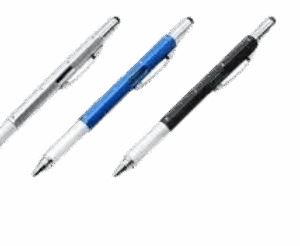 1PCe Construction Tools Screwdriver Screen Touch Ballpoint Pen Ruler Gadgets Capacitive Pen 6 in 1 Multi-functional Pen (Red)-B0FLT3LJD7