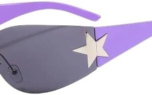 نظارات شمسية جديدة بدون إطار بتصميم بانك للنساء والرجال، علامة تجارية فاخرة، نظارات شمسية ملفوفة، نظارات شمسية رياضية من قطعة واحدة-B0FRG3HGZK