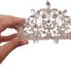 تاج كريستالي مرصع بأحجار الراين - غطاء رأس أنيق للزفاف والحفلات-B0FRXX28VJ