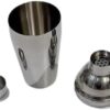خلاط كوكتيل من الفولاذ المقاوم للصدأ - طقم مكون من 3 قطع مع مصفاة مدمجة - خلاط مشروبات احترافي للاستخدام المنزلي أو البار - 25 سم-B0FR2CGBRW