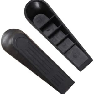 2 مانعات للأبواب، مانعات للانزلاق، تصميم مقاوم للتآكل، مادة مقاومة للاهتراء، تمنع إصابات الأصابع عند الاصطدام (أسود)-B0FRSZP9Z7