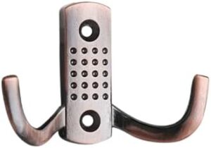 10 قطع من خطافات الحائط - خطافات مزدوجة للمعاطف، لمسة نهائية من النحاس العتيق-B0FRZ6LBQ2