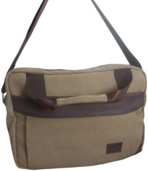 حقيبة كتف رجالية من القماش - 35×25 سم - أنيقة ومتينة للعمل أو السفر أو الاستخدام اليومي-B0FR9RFL13