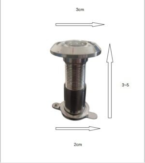 عدسة باب نحاسية بزاوية واسعة (عين الباب) - رؤية ١٨٠ درجة-B0FR44V3XJ