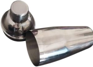 خلاط كوكتيل من الفولاذ المقاوم للصدأ - طقم مكون من 3 قطع مع مصفاة مدمجة - خلاط مشروبات احترافي للاستخدام المنزلي أو البار - 25 سم-B0FR2CGBRW