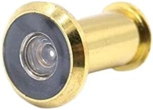 عدسة باب نحاسية بزاوية واسعة (عين الباب) - رؤية ١٨٠ درجة - مناسبة للأبواب بسمك ٢٥-٤٢ مم (ذهبي، ٢٥-٤٢)-B0FR4WD8H8