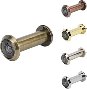 عدسة باب نحاسية بزاوية واسعة (عين الباب) - رؤية ١٨٠ درجة - مناسبة للأبواب بسمك ٢٥-٤٢ مم (ذهبي، ٢٥-٤٢)-B0FR4WD8H8