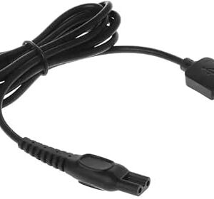 [قطعة واحدة] محول طاقة تيار متردد لماكينة الحلاقة الكهربائية HQ8505 HQ6 HQ7 HQ8 HQ9 RQ S5000 في الاتحاد الأوروبي (كابل فقط (أ))-B0FGWTMWP6