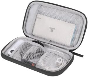 حقيبة تخزين إلكترونية لتنظيم الهواتف المحمولة، وباور بانك، والكابلات، وسماعات الأذن، وحقيبة حمل لحزام الساعة (مقاس 11×19 سم)-B0FR9M9R8T