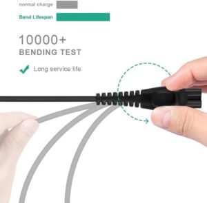 [قطعة واحدة] محول طاقة تيار متردد لماكينة الحلاقة الكهربائية HQ8505 HQ6 HQ7 HQ8 HQ9 RQ S5000 في الاتحاد الأوروبي (كابل فقط (أ))-B0FGWTMWP6