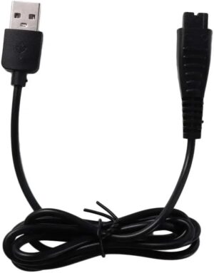 [1 قطعة] ماكينة حلاقة كهربائية سلك طاقة قابس شحن USB محول كهربائي سلك شاحن ماكينة الحلاقة (4.8 فولت 5 فولت 1.25 أمبير)-B0FQ5YJH2V