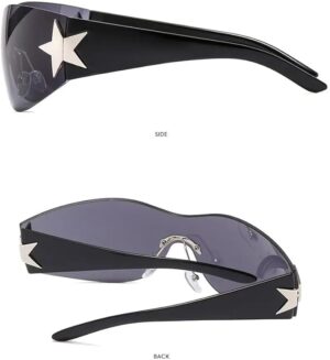 نظارات شمسية جديدة بدون إطار بتصميم بانك للنساء والرجال، علامة تجارية فاخرة، نظارات شمسية ملفوفة، نظارات شمسية رياضية من قطعة واحدة-B0FRG3HGZK