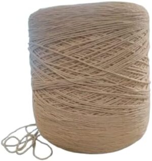 خيوط قطنية طبيعية - حبل قوي متعدد الاستخدامات للأعمال اليدوية، والتغليف، والبستنة، والديكور-B0FRMJK31P
