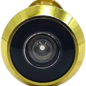 عدسة باب نحاسية بزاوية واسعة (عين الباب) - رؤية ١٨٠ درجة - مناسبة للأبواب بسمك ٢٥-٤٢ مم (ذهبي، ٢٥-٤٢)-B0FR4WD8H8