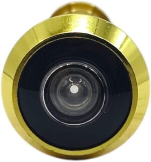 عدسة باب نحاسية بزاوية واسعة (عين الباب) - رؤية ١٨٠ درجة - مناسبة للأبواب بسمك ٢٥-٤٢ مم (ذهبي، ٢٥-٤٢)-B0FR4WD8H8
