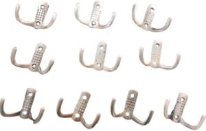 10 قطع من خطافات الحائط - خطافات مزدوجة للمعاطف، لمسة نهائية من النحاس العتيق-B0FRZ6LBQ2