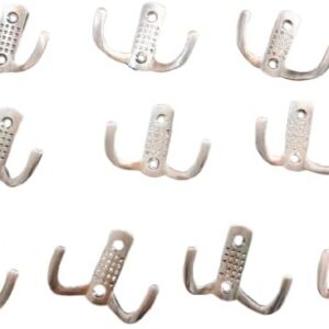 10 قطع من خطافات الحائط - خطافات مزدوجة للمعاطف، لمسة نهائية من النحاس العتيق-B0FRZ6LBQ2