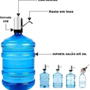 510Yw5D8GeL._AC_SX569_ مضخة مياه كهربائية - مضخة مياه شرب محمولة قابلة لإعادة الشحن عبر USB لزجاجات سعة 5 جالون - مضخة مياه أوتوماتيكية بلمسة واحدة - قطعة واحدة-B0FQ3YYWMR