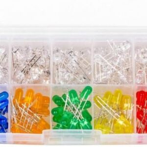 ثنائيات باعثة للضوء، 6 ألوان، مكونات إلكترونية، 5 مم، ألوان متنوعة، مجموعة ثنائيات باعثة للضوء LED، اصنعها بنفسك، صندوق ☐ (50)-B0FQ43GDTX
