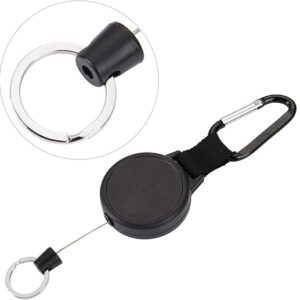 51FwAPu+6tL._AC_SX522_ حامل شارة قابل للسحب مع مشبك حلقة تثبيت - بكرة بطاقة هوية شديدة التحمل مع حلقة مفاتيح للعمل والمكتب والاستخدام الخارجي قطعة واحدة-B0FS1KPRNB