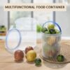 علبة مخلل مع مصفاة، برطمان مخلل مع مصفاة، علبة هالبينو، علبة طعام مخلل-B0FQFXWV7X