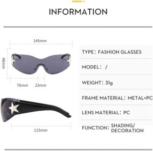 نظارات شمسية جديدة بدون إطار بتصميم بانك للنساء والرجال، علامة تجارية فاخرة، نظارات شمسية ملفوفة، نظارات شمسية رياضية من قطعة واحدة-B0FRG3HGZK