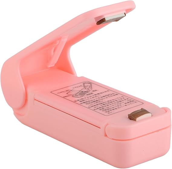 جهاز غلق حراري محمول صغير - آلة يدوية لغلق أكياس الوجبات الخفيفة والأطعمة البلاستيكية - يعمل بالبطارية، صغير الحجم وسهل الاستخدام - وردي-B0FQ3WNCTV