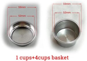 سلة ترشيح غير مضغوطة من الفولاذ المقاوم للصدأ لآلات القهوة من متجر ماي سوق (ارتفاع ٣٦ مم)-B0FQPDVQLB