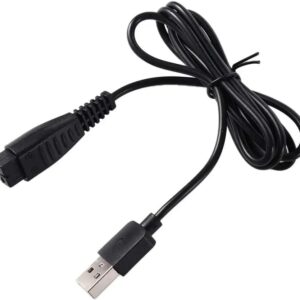[1 قطعة] ماكينة حلاقة كهربائية سلك طاقة قابس شحن USB محول كهربائي سلك شاحن ماكينة الحلاقة (4.8 فولت 5 فولت 1.25 أمبير)-B0FQ5YJH2V