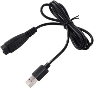 سلك طاقة لماكينة الحلاقة الكهربائية [قطعة واحدة] كيبل شحن USB لماكينة الحلاقة الكهربائية (4.8 فولت 5 فولت 1.25 امبير)-B0FQ5YJH2V