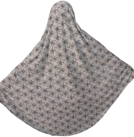 خمار صلاة نسائي من قطعة واحدة - تصميم زهور أنيق، مريح وجاهز للارتداء - 135 سم- B0FSL4ZR3J